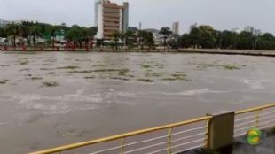 Temporais deixaram desabrigados e interditaram rodovias na Bahia.